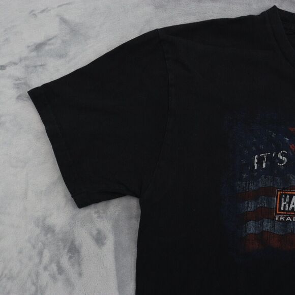 Harley Davidson Shirt Mens L Black It's Why We Ride Short Sleeve Tee Auburn MA - Picture 6 of 14